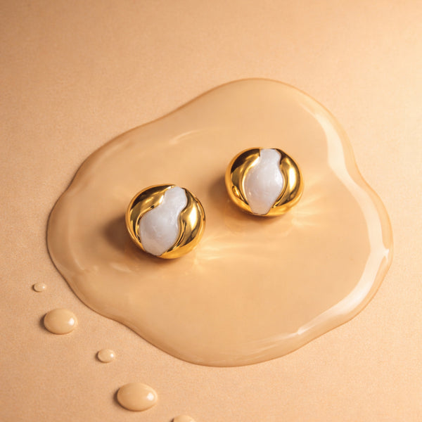 Molten Pearl Studs
