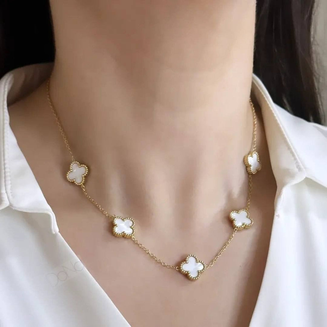 Noor Clover Chain Necklace