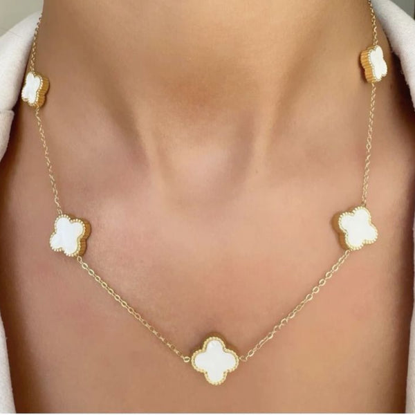 Noor Clover Chain Necklace