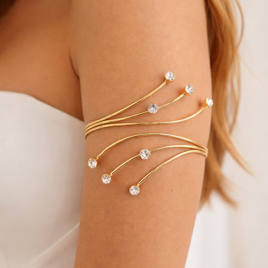 Golden Bloom Arm Cuff