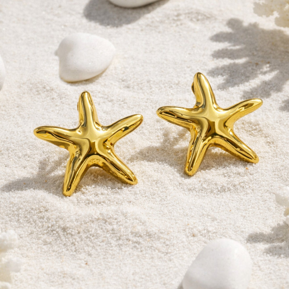 Golden Tide Starfish Studs