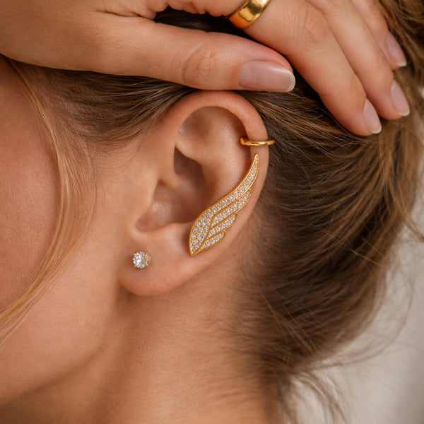 Golden Leaf Ear Cuff