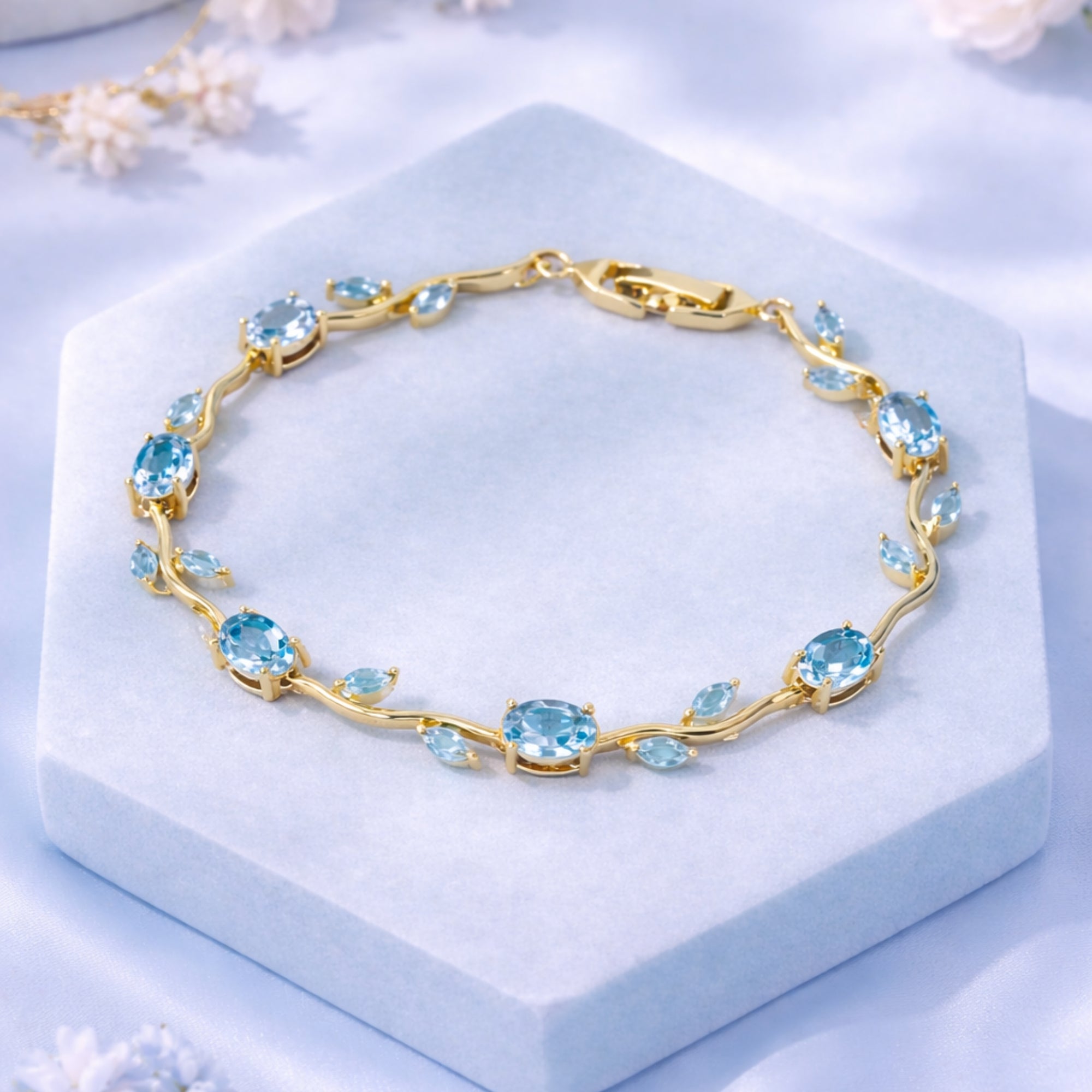 Aqua Vine Bracelet